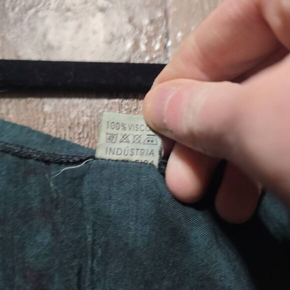 Lamata Vintage 90s Green Empire Waist Regency Midi Dress - Picture 7 of 7